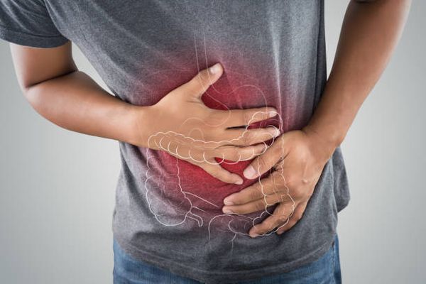 colitis-stomach-pain-stock-image