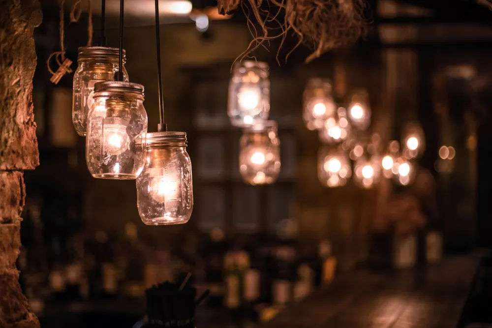 Diy Light Lamps Hanging Lamps Made From Glass Jars At