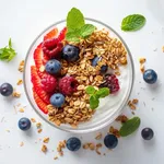 Coconut Yogurt Parfait | Layers Of Coconut Yogurt Granola And